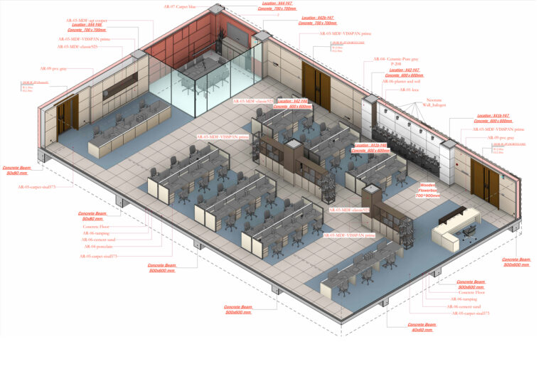 office bim 3d model